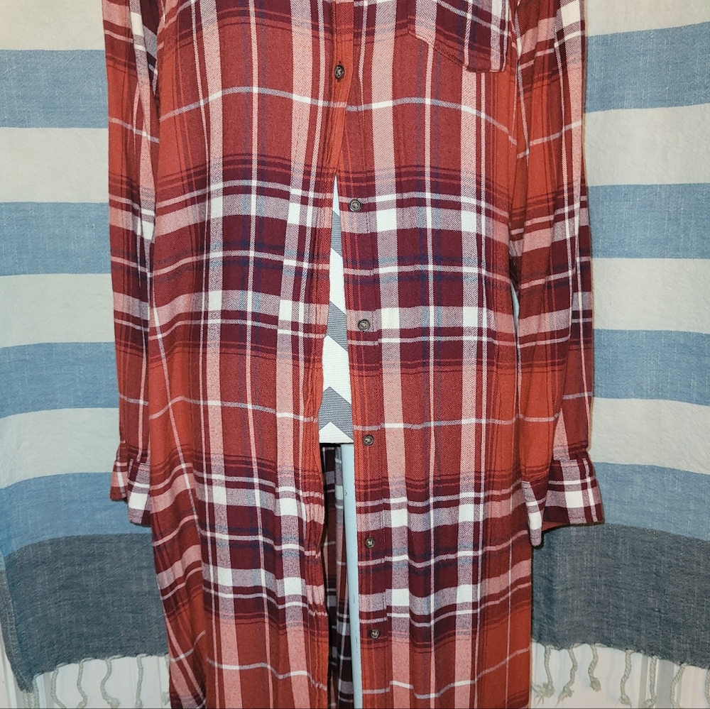 Universal Thread Goods Co. Women's Large Button Up Below the Knee Dress